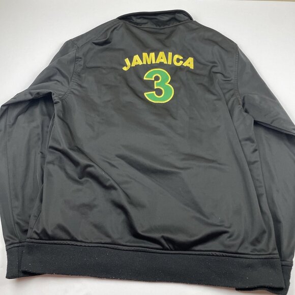 Morrisey Jamaica Track Jacket Men’s XL Rasta Black Yellow Green Stripes Zipper - Picture 2 of 10